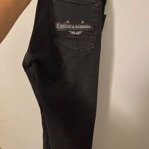 Dolce & Gabbana Men's Dark Charcoal Jeans